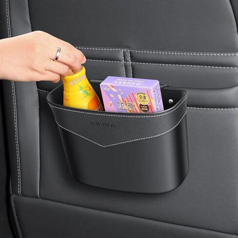 سلة المهملات CAN MINI TRASH STHERENIZER مع أكياس القمامة البلاستيكية أكياس السيارات الصغيرة صندوق القمامة للمكتب المنزلي للسيارات باب السيارة الإكسسوارات في المقعد الخلفي (CAN TRASH CAN) in Kuwait