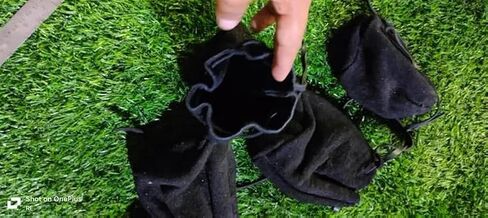 Handmade Medieval Viking Coin Pouch – Black Suede Leather Drawstring Pouch for Reenactment, LARP & Renaissance Fair Costumes in Saudi Arabia