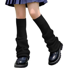 Geyoga Leg Warmers for Women Y2K Harajuku Leg Sleeves Long Kawaii Knit Socks Gothic Lolita Halloween Cosplay Party Accessory in Saudi Arabia