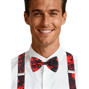 Kakaco Halloween Bow Tie و Remenders for Men Skull Skellington Blood Computeosities in Kuwait