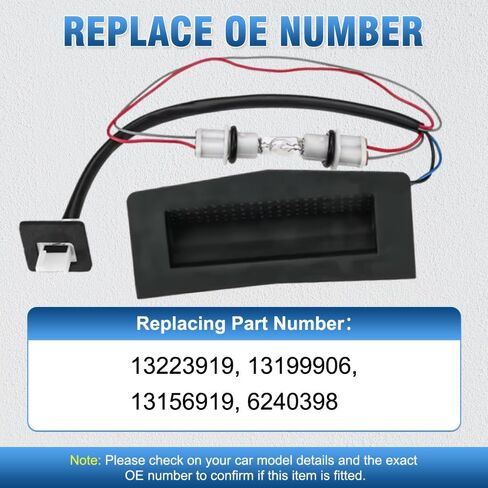 مفتاح إطلاق Trunk ، 1pc Car 4 مفتاح فتحات الافتتاحية ، مفتاح الباب الخلفي متوافق مع Vauxhall/Opel Astra H Estate 2004-2010 13156919 ، 6240398 in Saudi Arabia