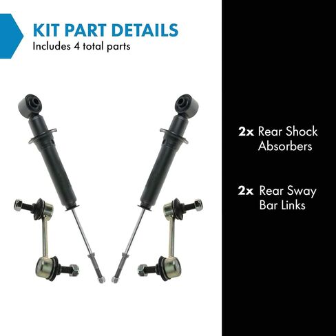 TRQ Rear Suspension Kit Compatible with 2000-2005 Toyota Celica in Saudi Arabia