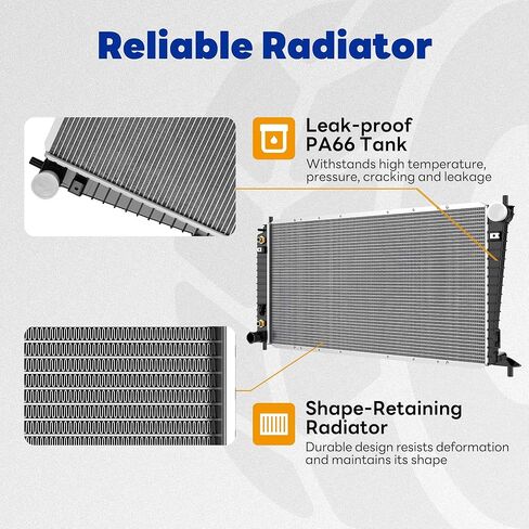 Radiator Compatible with 1999-2004 Ford F150 1999-2003 F-250 F-350 1999-2002 Expedition, Fit for 1999-2001 Lincoln Navigator 2002-2003 Blackwood 4.2L 4.6L 5.4L (Without Towing Package) in Saudi Arabia