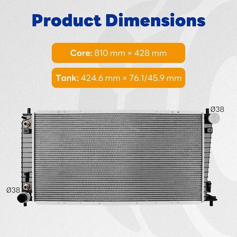 Radiator Compatible with 1999-2004 Ford F150 1999-2003 F-250 F-350 1999-2002 Expedition, Fit for 1999-2001 Lincoln Navigator 2002-2003 Blackwood 4.2L 4.6L 5.4L (Without Towing Package) in Saudi Arabia