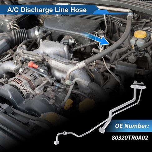 خرطوم سائل المبرد A/C لـ Honda Civic 2012-2015 خط أنبوب تكييف الهواء رقم 80320TR0A02 الحديد المطاطي in Kuwait