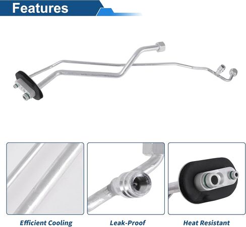 خرطوم سائل المبرد A/C لـ Honda Civic 2012-2015 خط أنبوب تكييف الهواء رقم 80320TR0A02 الحديد المطاطي in Kuwait