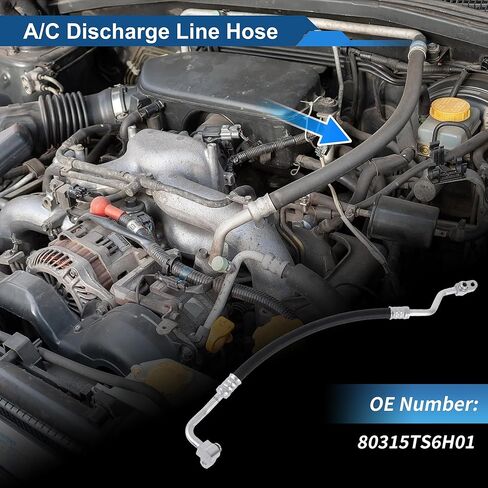 خرطوم سائل المبردات A/C لـ Honda Accord 2013-2017 خط أنبوب تكييف الهواء رقم 80315TS6H01 in Kuwait