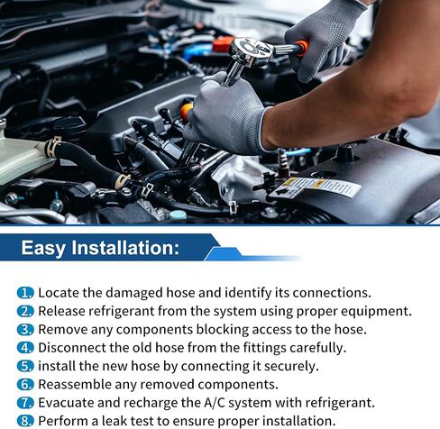 خرطوم سائل المبردات A/C لـ Honda Accord 2013-2017 خط أنبوب تكييف الهواء رقم 80315TS6H01 in Kuwait