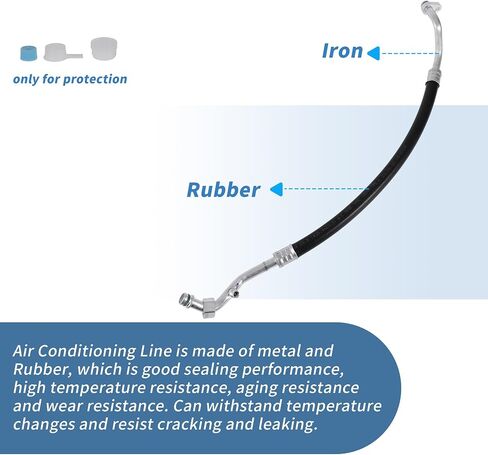 A/C Refrigerant Liquid Hose for Honda Civic 2006-2011 Pressure Hose Air Conditioning Pipe Line No.80311SNVA01 Rubber Iron in Saudi Arabia