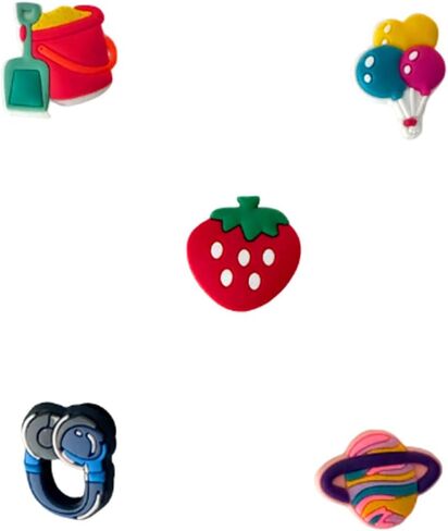 30,50,100,125,150 Pcs Random PVC Shoe Charms for Sandals and Shoe Decoration Charms for Party Gifts in Saudi Arabia