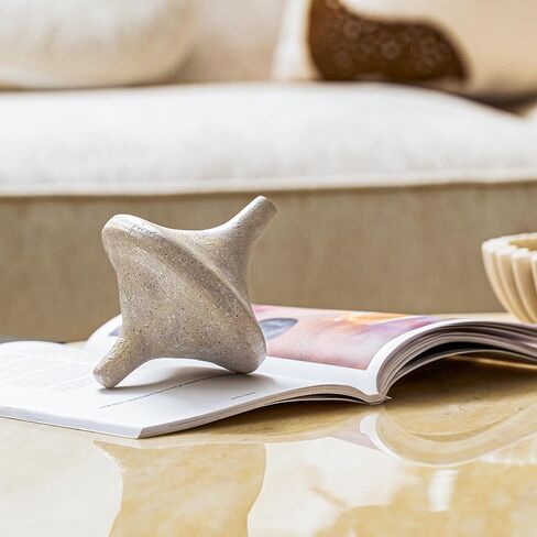 DN DENATION 3 DICK KNOT DECORT ، Beige Travertine Coffee Table Decoration ، Boho Resin Chain Decor in Saudi Arabia