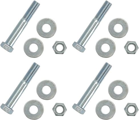 AUTOVIC Hardened Rear Shock Bolt Kit Upper & Lower for 1999 2020 Chevy Silverado GMC Sierra 1500 2500 3500 Grade 8.8, Fits 4x4 & 2wd in Saudi Arabia