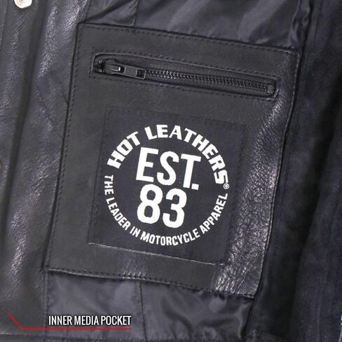 Leathers الساخنة VSL1017 السيدات 'Sugar Skull' مبطنة بالجلد الأسود MC سترة in Kuwait