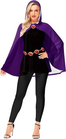 AOBUTE Womens Halloween Costume Poncho Hooded Party Cosplay Cape in Saudi Arabia