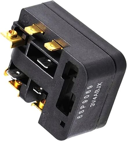 Refrigerator Starter Relay 3 Pin Black Compressor Overload Protector Fridges Efficient Safety Accessories in Saudi Arabia