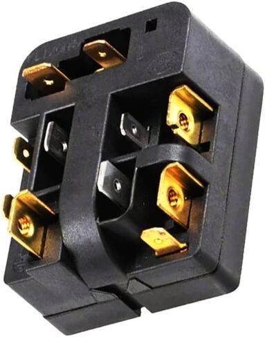 Refrigerator Starter Relay 3 Pin Black Compressor Overload Protector Fridges Efficient Safety Accessories in Saudi Arabia