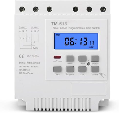 380V 415V 16A Timer Time Switch 7 أيام دليل ترحيل قابلة للبرمجة أسبوعيًا in Saudi Arabia