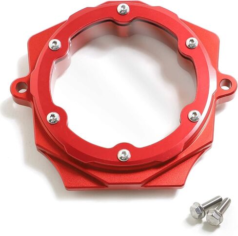 غطاء رأس الأسطوانة 3 مع غطاء رمح كامير كامل للنافذة الصافية لـ Yamaha Raptor 700 2006-2022 ، 1S3-11185-00-00 ، 1S3-11185-10-00 ، قاعدة حمراء ، حمراء ، غطاء أحمر in Saudi Arabia