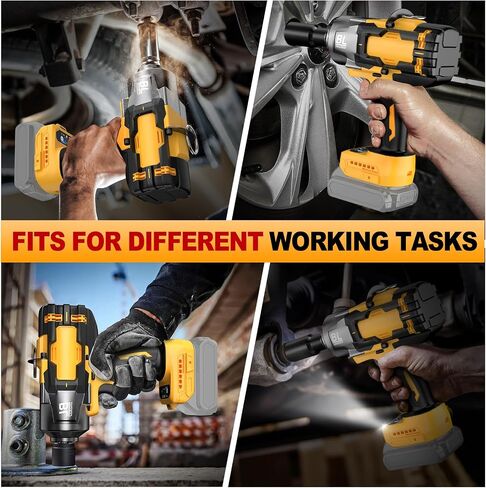 Cordless Impact Wrench for De-Walt 20V Battery, 1/2" High Torque Impact Gun, 900Ft-lbs(1200N.m) Brushless Power Impact Driver with 4-Mode Speed, LED Work Light (Battery NOT included) in Kuwait
