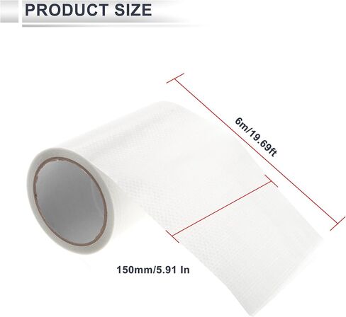 1 Roll Universal Underbelly Tape Waterproof 19.69ftx5.91" Flex Belly Tape with Permanent Sealing Adhesive for RV Mobile Home, Tear Repair Patch White in Saudi Arabia
