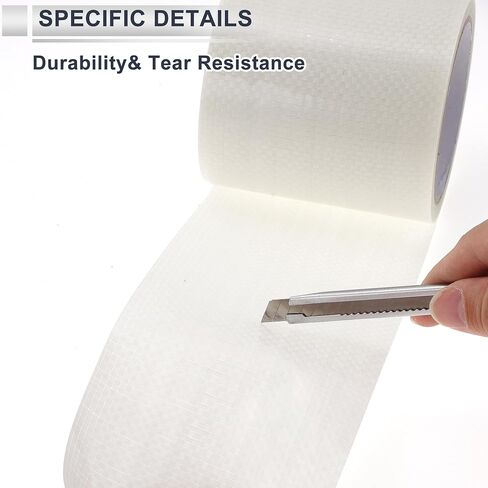 1 Roll Universal Underbelly Tape Waterproof 19.69ftx5.91" Flex Belly Tape with Permanent Sealing Adhesive for RV Mobile Home, Tear Repair Patch White in Saudi Arabia
