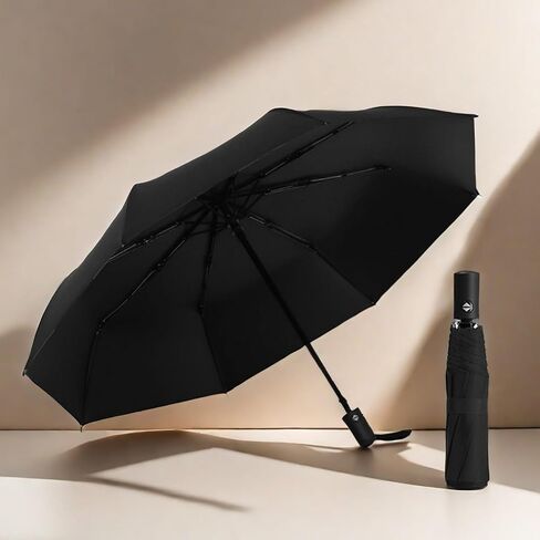 Windproof Travel Umbrella - Automatic Compact Folding Umbrella for Rain, Small Portable Umbrellas for Men and Women in Saudi Arabia