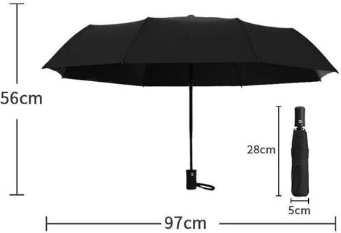 Windproof Travel Umbrella - Automatic Compact Folding Umbrella for Rain, Small Portable Umbrellas for Men and Women in Saudi Arabia