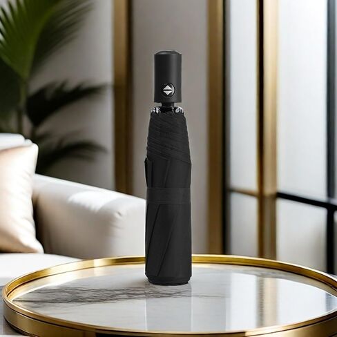 Windproof Travel Umbrella - Automatic Compact Folding Umbrella for Rain, Small Portable Umbrellas for Men and Women in Saudi Arabia