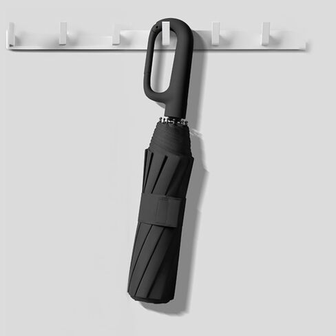 Automatic Windproof Travel Umbrella with Hook Handle Compact and Portable Folding Umbrella for Outdoor Use in Saudi Arabia