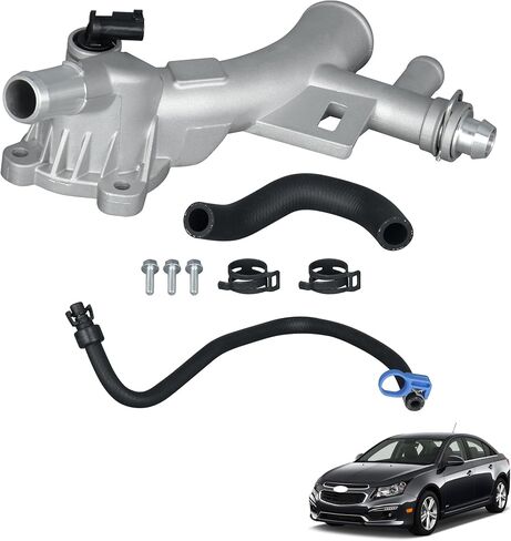 902-846 مبرد ترموستات سائل ترموستات من الألومنيوم مع خراطيم متوافق مع Chevy Cruze و Cruze Limited و Sonic Trax و Buick Encore استبدال OE 55565334 55596898 1511105 in Kuwait