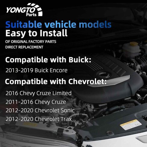 902-846 مبرد ترموستات سائل ترموستات من الألومنيوم مع خراطيم متوافق مع Chevy Cruze و Cruze Limited و Sonic Trax و Buick Encore استبدال OE 55565334 55596898 1511105 in Kuwait