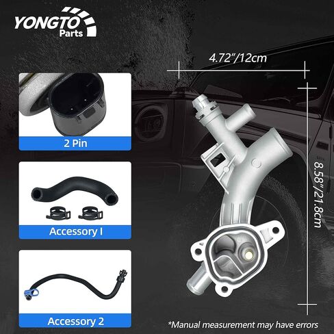 902-846 مبرد ترموستات سائل ترموستات من الألومنيوم مع خراطيم متوافق مع Chevy Cruze و Cruze Limited و Sonic Trax و Buick Encore استبدال OE 55565334 55596898 1511105 in Kuwait