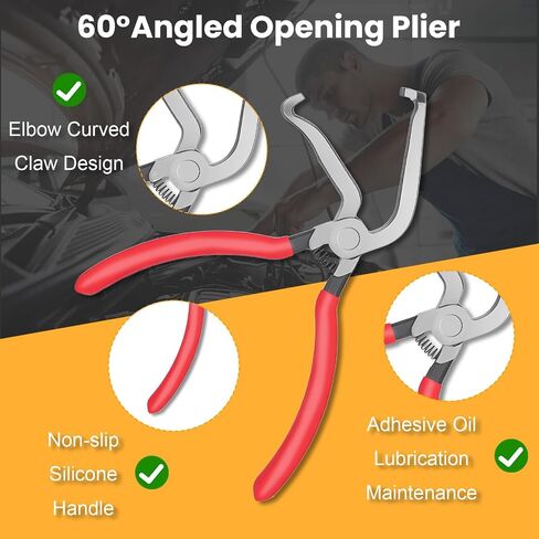 Electrical Disconnect Pliers, 4 Pack Electrical Connector Pliers Set, Automotive Electrical Tools &Connector Removal Tool For Car Fuel Line Petrol Clip Pipe in Kuwait