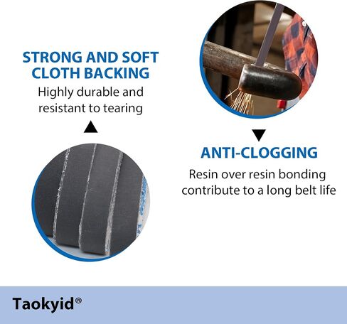 45Pcs 1/2" x 18" Sanding Belts for Belt Sander,5 Each of 80/120/240/400/600/800/1000/2500/5000 Grits,1/2 Inch x 18 Inch Sanding Belts Set for Air Belt Sander, Woodworking, Metal Polishing, Derusting in Saudi Arabia