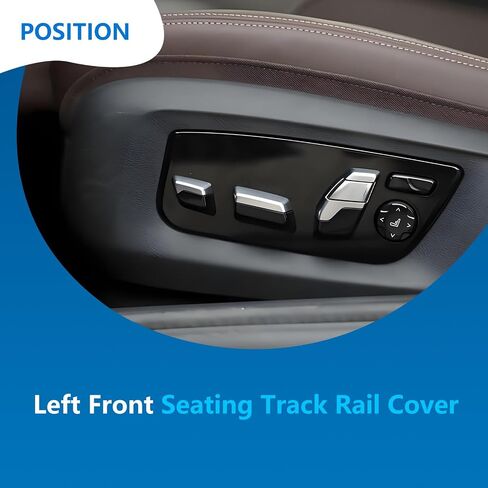 52107317459 Front Seat Track Rail Cover Compatible with 2010-2022 BMW 5 Series F07 F10 F11 G30 G31/6 Series G32/7 Series F01 F02 F03 G11 G12/X5/X6,Support Seat Track Rail Cover Side Bracket (Left) in Kuwait