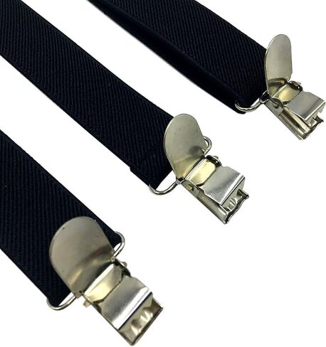 Suspenders for Women and Men | Elastic, Adjustable, Y-Back | Pant Clips, Tuxedo Braces in Saudi Arabia