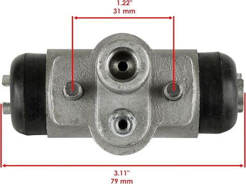 Caltric 2 Rear Wheel Hub Brake Cylinder Compatible with Kawasaki Mule 3010 Kaf620 4X4 2001-2008 in Saudi Arabia
