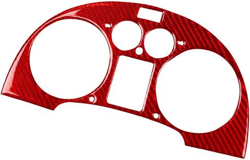 CHCURY1 Dashboard Guage Pod Speedometer لوحة محيط ألياف الكربون Red لـ Audi TT 8N 01-2006 CAR in Kuwait