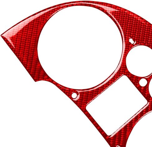 CHCURY1 Dashboard Guage Pod Speedometer لوحة محيط ألياف الكربون Red لـ Audi TT 8N 01-2006 CAR in Kuwait