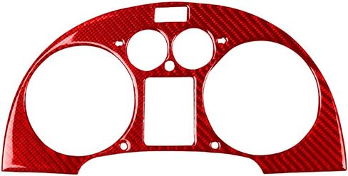 CHCURY1 Dashboard Guage Pod Speedometer لوحة محيط ألياف الكربون Red لـ Audi TT 8N 01-2006 CAR in Kuwait