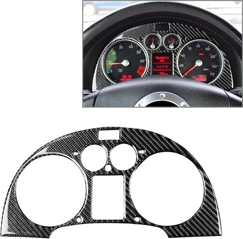 CHCURY1 GUAGE Pod Dashboard Cover Cover Plant Plant Trim Carbon Fiber BLACK COR لـ Audi TT 8N 01-2006 in Kuwait