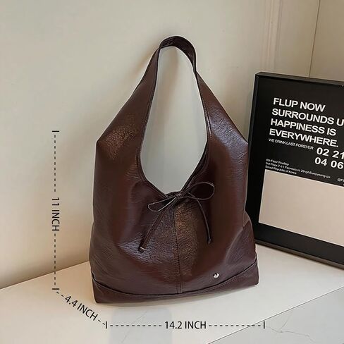 Leather Hobo Bags for Women Brown Purses Suede Purse Slouchy Tote Bag Suede Tote Bag Fall Winter Purses Handbag in Saudi Arabia