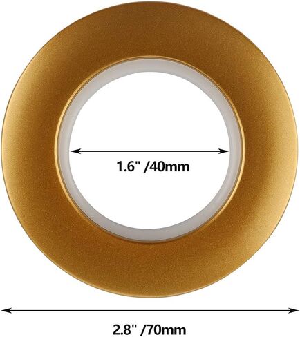 32 Pack Curtain Grommets,DeSS Inner Diameter 1-9/16"(40mm) Curtain Eyelet Rings Nanoscale Low Noise Roman Ring (Matt Silver) in Saudi Arabia