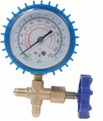 أداة قياس ضغط الهواء في Zerodeko Automotive Airmotive Gauge Gauge الأداء الموثوق لأنظمة التبريد التي يسهل تشغيلها لاستخدام السيارات في المنزل تصميم متين in Kuwait