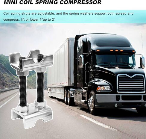 4PCS Coil Spring Spacers, 2-Way Adjustable Spreads or Compresses Coil Spring Spacer Strut Shock Absorber, 1" to 2" Lift or Lower Mini Strut Springs Compressor for Car Truck SUV in Saudi Arabia