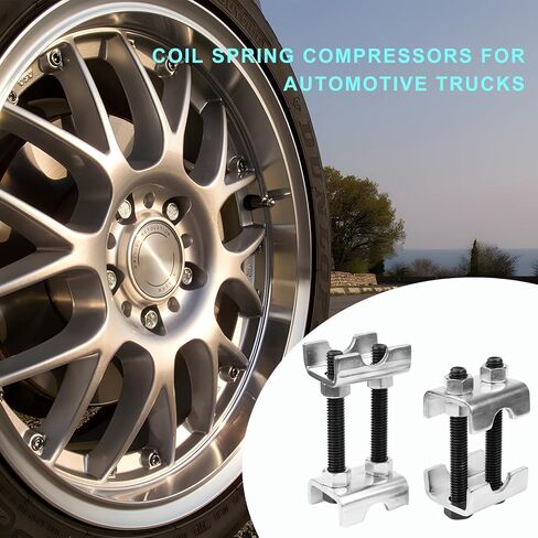 4PCS Coil Spring Spacers, 2-Way Adjustable Spreads or Compresses Coil Spring Spacer Strut Shock Absorber, 1" to 2" Lift or Lower Mini Strut Springs Compressor for Car Truck SUV in Saudi Arabia