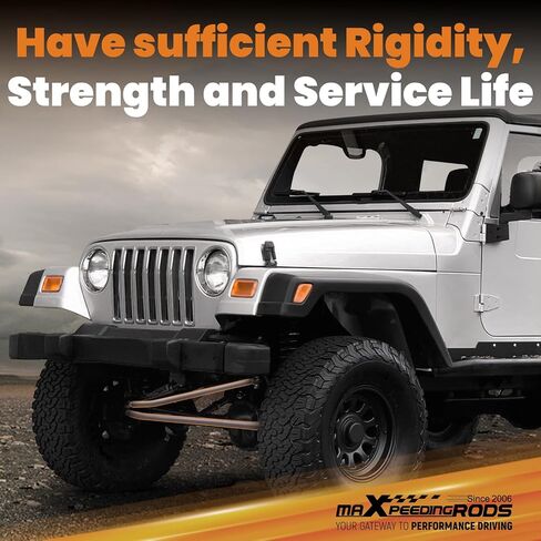 MaxPeedingrods Crossover Touring Kit لجيب Cherokee XJ Wrangler TJ LJ Grand Cherokee ZJ Comanche MJ ، مقابل 2.5 بوصة أو أكثر من التعليق المرفق ، رابط السحب/رابط التعادل in Saudi Arabia