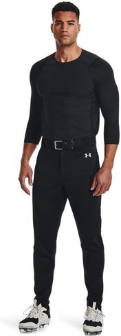 بنطال البيسبول Gameday Vanish للرجال من Under Armour أسود/أبيض S in Saudi Arabia