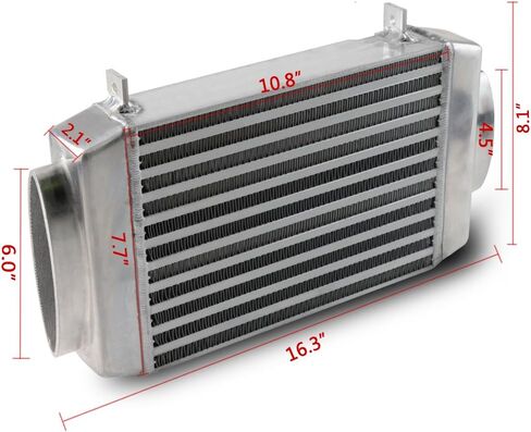 G-PLUS Top Mount Supercharge Intercooler Aluminum Bolt-On Compatible with Mini 2002-2006 Cooper in Saudi Arabia