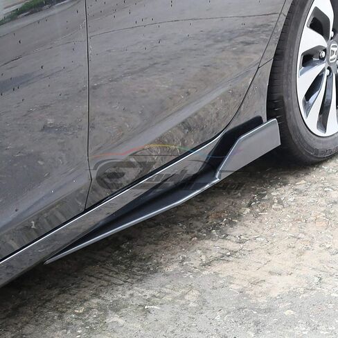 Ezauto Wrap Gloss Black Universal Car Skirt Skirt Extension spritters Winglet Wing Canard Rocker Panel Phody Kit Diffusers Accessories Left/Right in Saudi Arabia